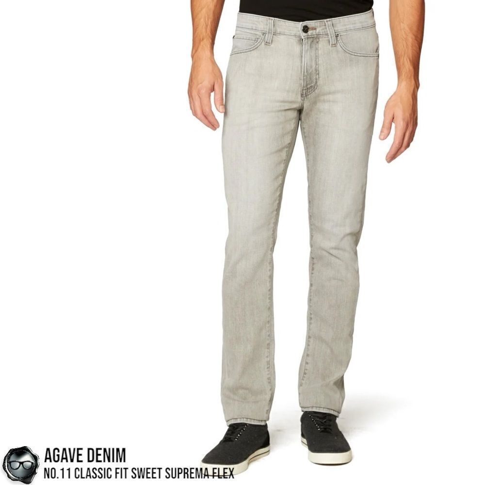 AGAVE DENIM No. 11 CLASSIC FIT SWEET SUPREMA FLEX JEANS IN SWEET SUPRIMA GRAY 38
